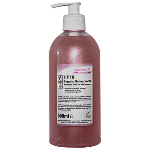 Langguth HP10 Creme-Seife Sanolin 500 ml rosa Cremeseife Seifencreme Handseife