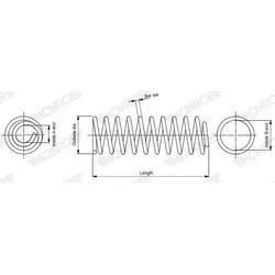 MONROE Fahrwerksfeder sp5299 für Ford