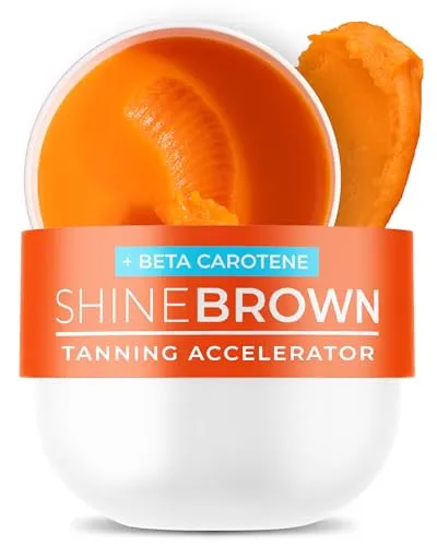 BYROKKO Shine Brown Beta Carotene Sonnencreme 210 ml - Selbstbräunungs-Cremes, sorgt für eine gesunde Bräune und spendet der Haut Feuchtigkeit, ideal für eine optimale Pre-Sun Pflege.