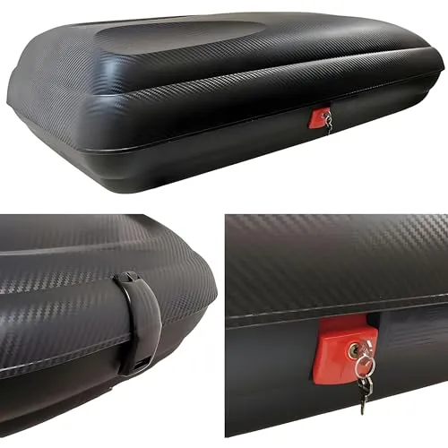 Alu CA320 Dachbox Dachträger kompatibel mit Mitsubishi Outlander PHEV ab 14 aufliegende Reling