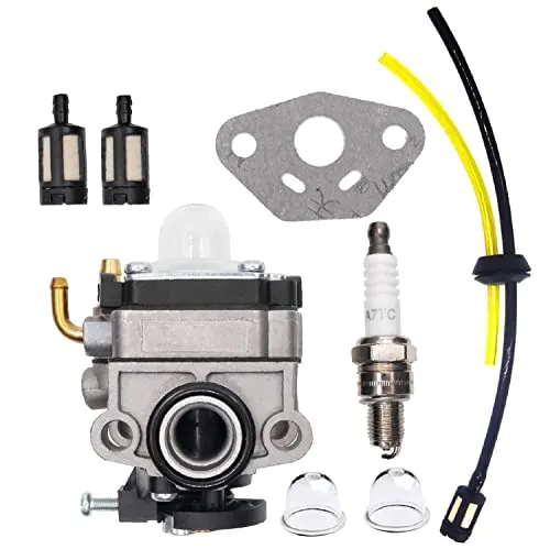 Hippotech 16100-zm5-803 Vergaser mit Kraftstoffleitungssatz - Hochwertiger Ersatzvergaser für 4-Takt-Motoren wie Honda GX31 und GX22. Ideal für Laubbläser und Trimmer. Lieferumfang: Vergaser, Primerpumpen, Kraftstoffleitungssatz und mehr.
