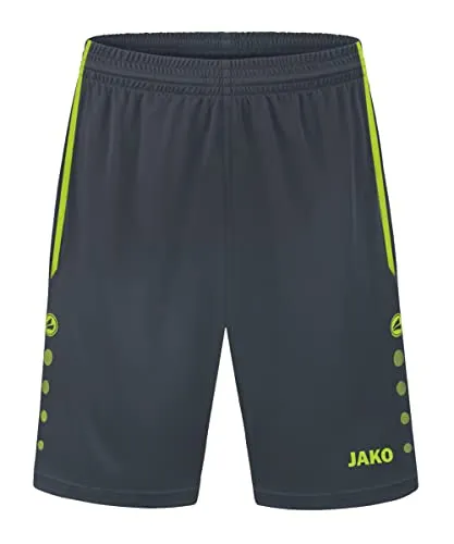 JAKO Kinder Sporthose Allround, Anthrazit/Lemon, 164