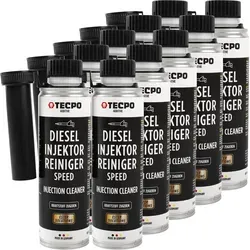 TECPO Diesel SPEED Injektor Reiniger Ester, 300 ml - 10er Pack - 10x 300 ml TECPO Diesel Injektor Reiniger für optimale Reinigung und Schmierung im Dieselsystem. Ideal für moderne Dieselmotoren mit Direkteinspritzung. Regelmäßige Anwendung verbessert Kaltstartverhalten und schützt vor Ablagerungen.