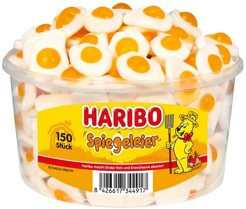 Haribo Spiegeleier - Fruchtgummi Schaumzucker - 150 Stück