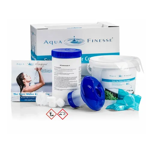 AquaFinesse Swim Spa Box Wasserpflege - Wasserpflegeprodukte für Swim Spa und Whirlpools, sorgt für sauberes und klares Wasser durch effektive Reinigung und Pflege.
