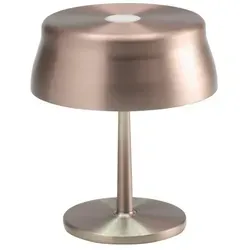Zafferano Akku Tischleuchte Sister Light mini 150mm Kupfer - Tischleuchte mit kabellosem Design, Touch-Bedienung und 4 Helligkeitsstufen. Ideal für Innen- und Außenbereich, salzsprühnebelbeständig und aus hochwertigem Aluminium gefertigt.