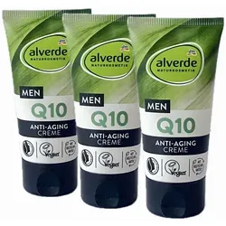 dm-drogerie markt GmbH & Co. KG Anti-Aging-Creme alverde MEN - Gesichtscreme Q10 - 3 x 50 ml, Anti-Aging-Creme, alverde Naturkosmetik