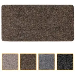 Schmutzfangmatte POET 80x120cm Dunkelbraun - Pflegeleichte Fußmatte aus Polypropylen und TPE-Gummi, rutschfest und wasserabsorbierend – für einen sauberen Eingang und weniger Schmutz in Ihrer Wohnung.