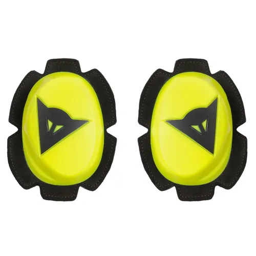 Dainese PISTA SLIDER Knie-Schutz Gelb-Fluo/Schwarz - Motorradhosen mit herausragendem Schutz und stylischem Design, ideal für Rennfahrer und Sportmotorradfahrer.