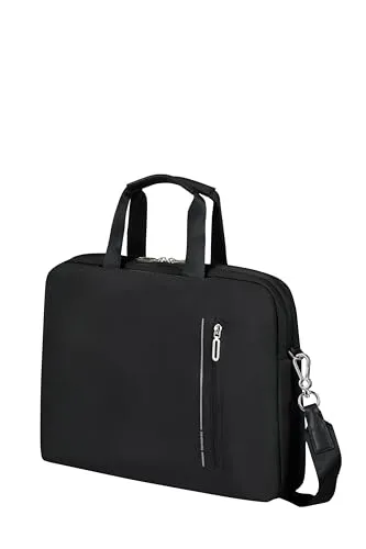 Samsonite Ongoing Bailhandle 40 cm - Black - Laptop-Tasche mit modernem, zeitlosem Design, aus 12 recycelten PET-Flaschen hergestellt, ideal für den täglichen Gebrauch und umweltbewusste Reisende.