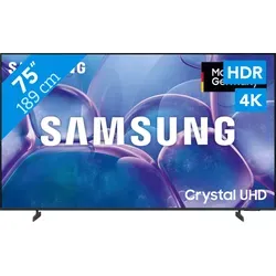 Samsung GU75U7099FU 75 Zoll 4K Smart-TV - Fernseher mit 75 Zoll, Crystal UHD und Q-Symphony für ein beeindruckendes Fernseherlebnis, ideal für Filmabende und Gaming.