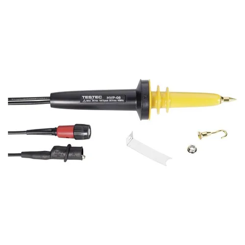 Testec TT-HVP 08 Tastkopf 40MHz 1000:1 - Ergonomischer Tastkopf für Oszilloskope mit 8000 V/DC und 6000 V/AC. Ideal für präzise Messungen in der Elektronik mit hoher Zuverlässigkeit.
