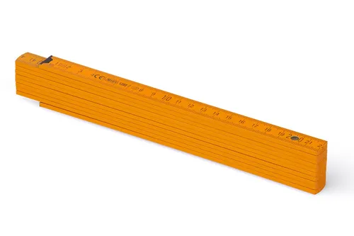 Metrie, Block-52 Zollstock, hellorange, 2 m