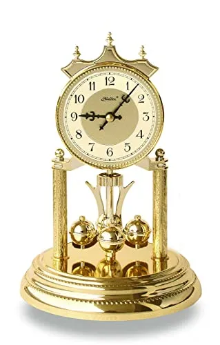 Haller 821-197_900 Tischuhr - Klassische Tischuhr im ovalen Design, Quarzwerk und 3 Jahre Verkäufergarantie – ein stilvolles Wohnaccessoire für jeden Raum.