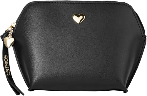 Catrice Cosmetics Valentine WHO? Make-Up Bag, Kosmetiktasche, Nr. C01, Schwarz, Nanopartikel frei, 1er Pack (1pcs)