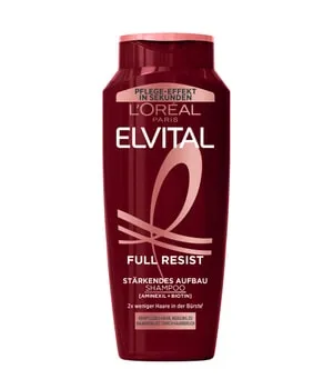 L'Oréal Paris Elvital Full Resist Shampoo 300 ml - Stärke dein Haar mit dem L'Oréal Elvital Full Resist Shampoo! Es reinigt sanft und unterstützt die Haarstruktur für ein gesundes Aussehen. Ideal für geschädigtes Haar.