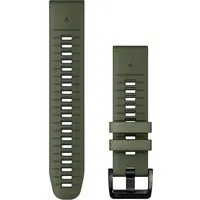 Garmin Silikon 22mm Quickfit Armband für FENIX 7 PRO und EPIX PRO – Moosgrün/Graphit - Smartwatch Zubehör: Hochwertiges Silikonarmband für FENIX 7 PRO und EPIX PRO (Gen 2), schnell und einfach wechselbar dank Quickfit-Technologie.