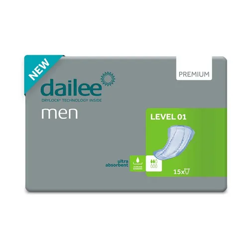 Dailee Men Premium Level 1 Inkontinenzeinlagen Männer - 270 Stück - Inkontinenzhilfen für Männer, mit leichter Saugfähigkeit und optimalem Tragekomfort für mehr Sicherheit im Alltag.