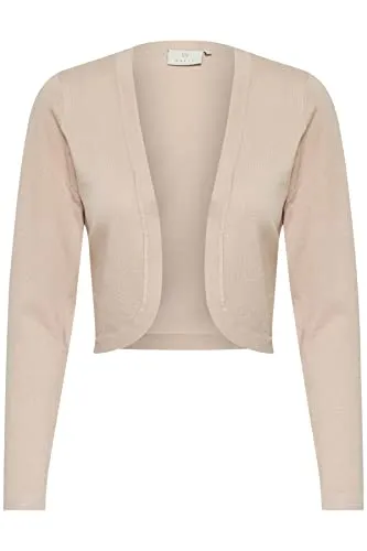 KAFFE Bolero Astrid - Elegantes Damen Jäckchen in Peach Whip - Boleros für Damen, hochwertiger Strick-Bolero ohne Futter mit Stretchkomfort für perfekten Sitz und eleganten Look.