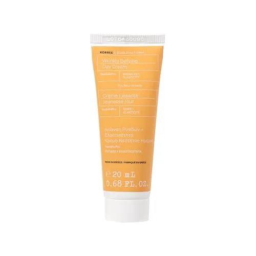 KORRES BLACK PINE PRIMUS Glättende Tagescreme mit Anti-Falten Effekt, für ein strafferes und strahlenderes Hautbild, silikon- und parabenfrei, vegan, Reisegröße, 20ml