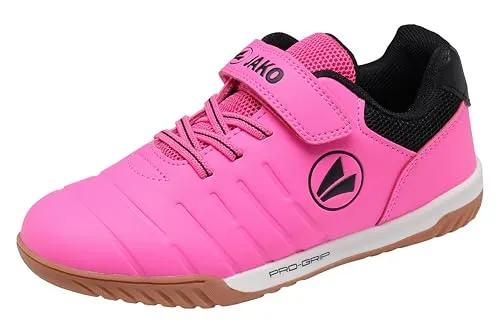 Jako Mädchen J-sh Finesto Ev Hallenturnschuh, Neon Pink Jet Black, 29 EU