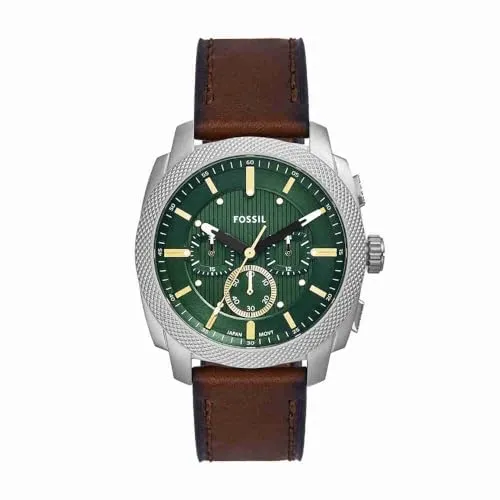 Fossil Chronograph MACHINE FS6100 Edelstahl - Armbanduhren für Herren - Eleganter Chronograph aus robustem Edelstahl, ideal für stilbewusste Männer.