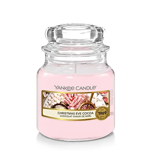 Yankee Candle Duftkerze im Glas (klein) | Christmas Eve Cocoa | Brenndauer bis zu 30 Stunden