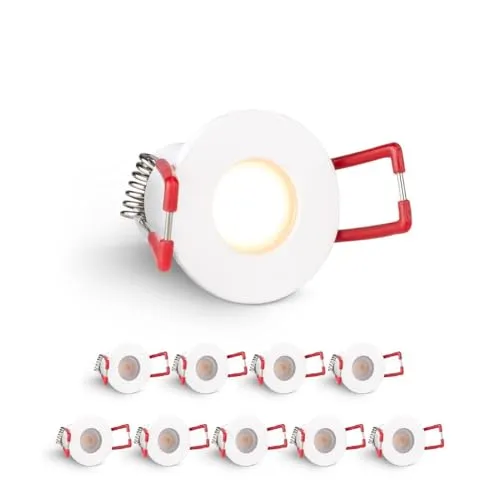 LongLife LED Einbaustrahler Mini 10er Set 3W 2700K IP65 - Einfache Installation und vielseitige Anwendung: Diese dimmbaren Einbaustrahler sind ideal für Terrassen und Carports. Wetterfest nach IP65 und in stilvollen Farben erhältlich, bieten sie eine energieeffiziente Beleuchtungslösung.