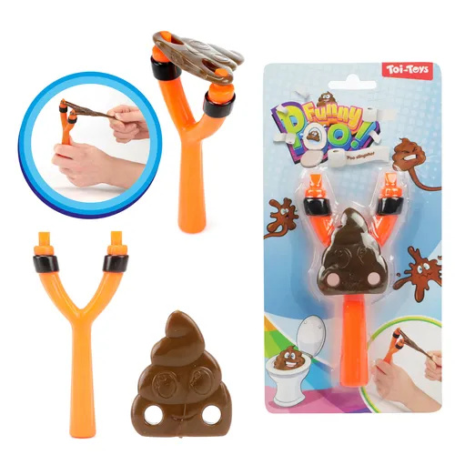 Toi Toys FUNNY POO Lächelnder Poop Schleuder Kothaufen Katapult Prank Streich