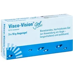 Visco Vision Gel - Arzneimittel zur Benetzung trockener Augen, bietet langanhaltende Feuchtigkeit und hervorragende muko-adhäsive Eigenschaften für mehr Komfort.