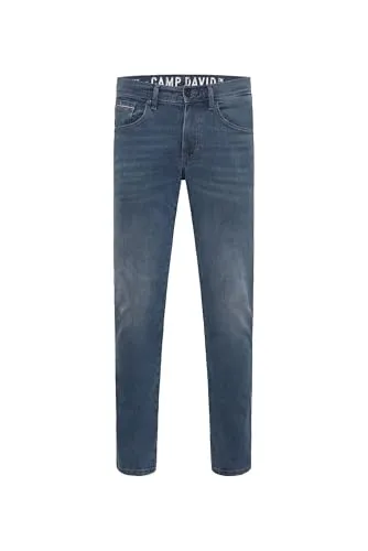 Camp David Herren Jeans DA:VD Regular Fit Blue Grey 34 32 - Moderne Herrenjeans mit praktischem Reißverschluss und schmaler Passform. Ideal für lässige Outfits und den täglichen Komfort.