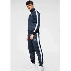 Lonsdale Mens PEMBER Training Suit - Dunkelblau, Extra Large - Stylischer Trainingsanzug mit Logodruck und kontrastierenden Streifen, perfekt für Sport und Freizeit.