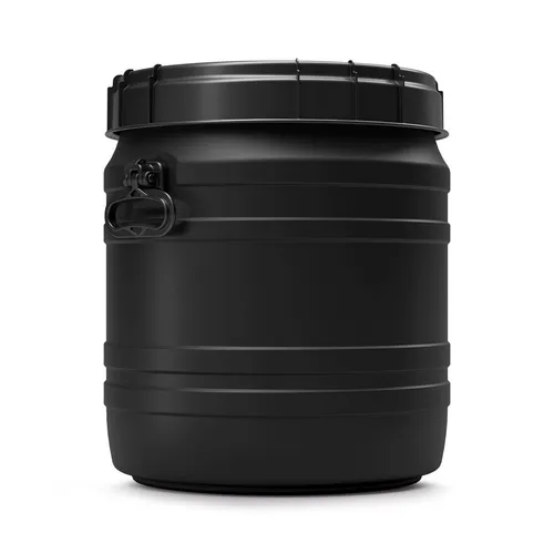 CurTec 55 L UV-beständiges Kunststofffass mit Schraubdeckel - Frischhaltedosen mit UV-Barriere für Arzneimittel und Lebensmittel, schützt vor Feuchtigkeit und Verschmutzung, ideal für sichere Lagerung.
