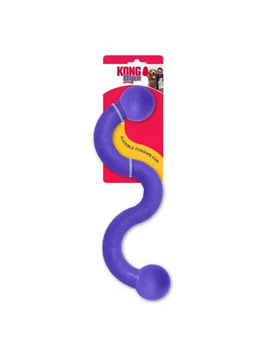KONG Ogee Stick Sortiert groß - Kauspielzeug für Hunde, mit gebogener Form für verbessertes Zerren und idealen Wurf. Schwimmt und sorgt für Spaß im Wasser!
