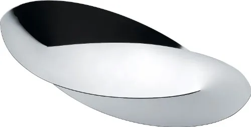 Alessi Octave Brotschale ABI05 - Sonstige Tischdekoration, elegante Edelstahl-Brotschale für Brot und Grissini, ideal für stilvolle Tischpräsentationen.