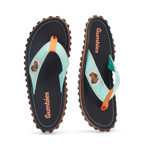 Gumbies Original Islander Women Tricolor Black - Größe 41 - Stylische und umweltfreundliche Flip Flops für Damen, hergestellt aus natürlichen und recycelten Materialien. Ideal für entspannte Strandtage und nachhaltig im Design.
