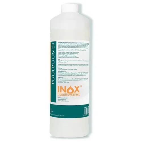 Inox Pool Booster Pooldesinfektion 1 L Wasserdesinfektion sicherer Schutz vor Bakterien und Algen, lange Wirkung