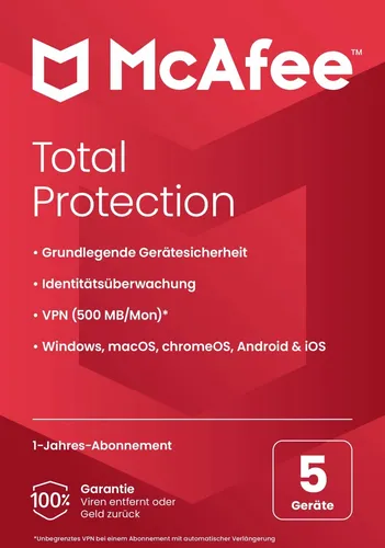 McAfee Total Protection / 5 Gerät / 1 Jahr / BOX