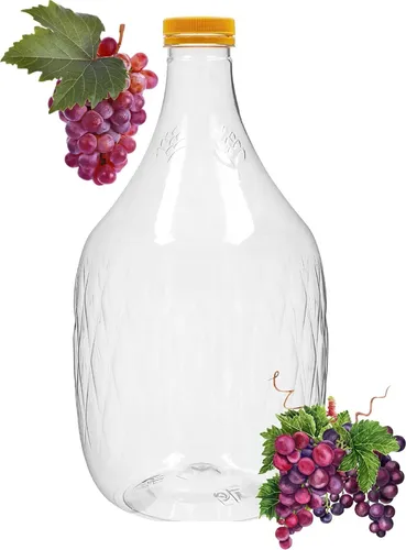 5L Weinflasche Weinballon aus Kunstoff GÄRBALLON Ballonflasche Gallone