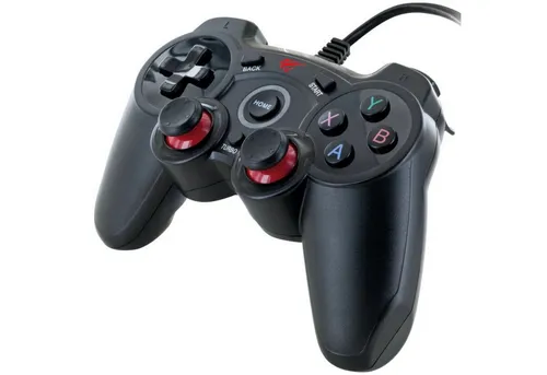SCHWAIGER GPC18 Universal Gaming Controller für PC & Playstation 3 - Kabelgebundener Gaming Controller mit USB 2.0, ideal für PC, Playstation 3 und Android. Zwei Motoren für präzise Vibration und analoge Joysticks für exakte Steuerung. Immer bereit für intensives Gameplay.