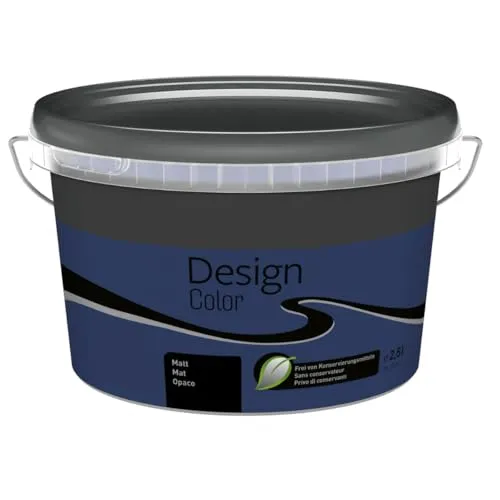 TMPpro Premium Wandfarbe Innen 2,5 L – Design Color – Hochdeckend & Abwaschbar – moderne Farben (Blau (Royalblau))
