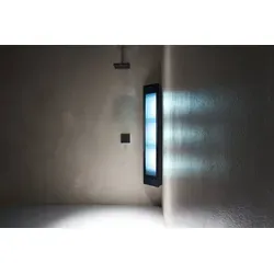Sunshower Square Line Combi - Infrarot / Rotlichtlampe zur Anwendung bei Erkältung und Muskelverspannung - Solarium Sonnenbank für die Dusche - F...