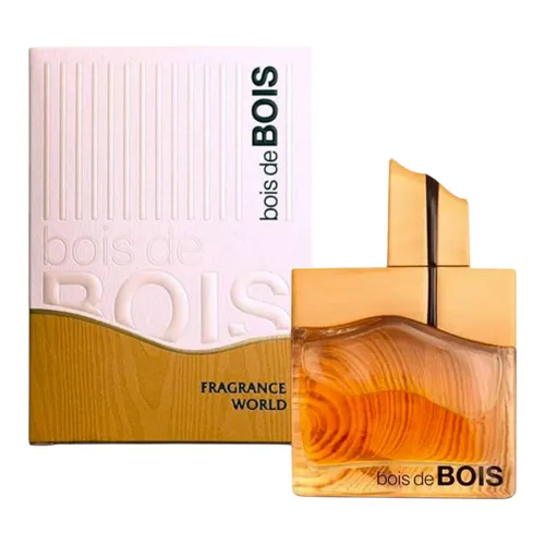Fragrance World Eau de Parfum Bois de Bois – 100 ml - Erleben Sie den einzigartigen Duft von Bois de Bois. Dieses Eau de Parfum bietet einen langanhaltenden und luxuriösen Duftgenuss in einer eleganten 100 ml Flasche.