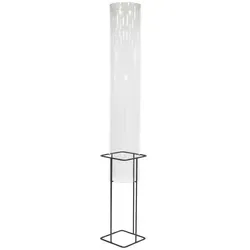 Fischsäule Teich Turm XXL mit Ständer - Elegante Fischsäule für den Außenbereich, transparentes Design, ideal zur dekorativen Gestaltung von Teichen. Robuste Materialien sorgen für Langlebigkeit.