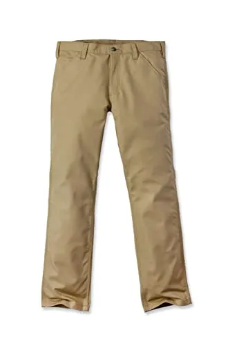 Carhartt Rugged Stretch Canvas Pant 103109 - Dark Khaki W38/L34 - Wanderhosen für Männer mit Rugged Flex® für optimale Bewegungsfreiheit und Stain Breaker® für einfache Fleckenentfernung – ideal für Büro und Outdoor-Aktivitäten.