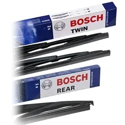 Bosch Wischer vorne + hinten für Citroën, Nissan, Peugeot, Renault - Autoteile - Hochwertige Bosch Scheibenwischer für optimale Sicht und Sicherheit bei jedem Wetter, passend für zahlreiche Modelle.