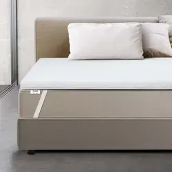 The White Stone Topper Viscoelastico Memory Foam H3 - Sonstige Matratzen mit 6 cm hochdichtem viskoelastischem Schaum für optimale Körperunterstützung und Rückenschmerzlinderung, abnehmbarer Bezug, antibakterieller Matratzenschutz.