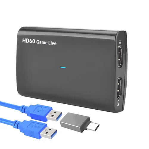 I13D Bolwins 1080P 4K USB 3.0 HDMI Video Game Capture Recorder - Camcorder für Gamer, der Gameplay in 1080p Full HD aufzeichnet und live streamt. Mit einfachem Setup, Audio-Eingang für Kommentare und hoher Kompatibilität zu Streaming-Plattformen.
