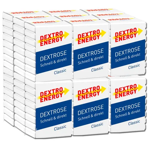 Dextro Energy Classic Traubenzucker Würfel, 18 Stück - Praktische Traubenzuckerwürfel für Energie in jedem Moment. Ideal für unterwegs oder bei sportlichen Aktivitäten. Genießen Sie den schnellen Energieschub!