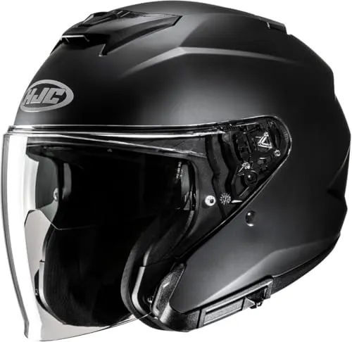 HJC i31 Solid Semi Flat Black Jethelm L - Motorradhelm mit Advanced Polycarbonate Compound für hohe Schlagfestigkeit und niedriges Gewicht. Ideal für Komfort und Sicherheit auf jeder Fahrt.